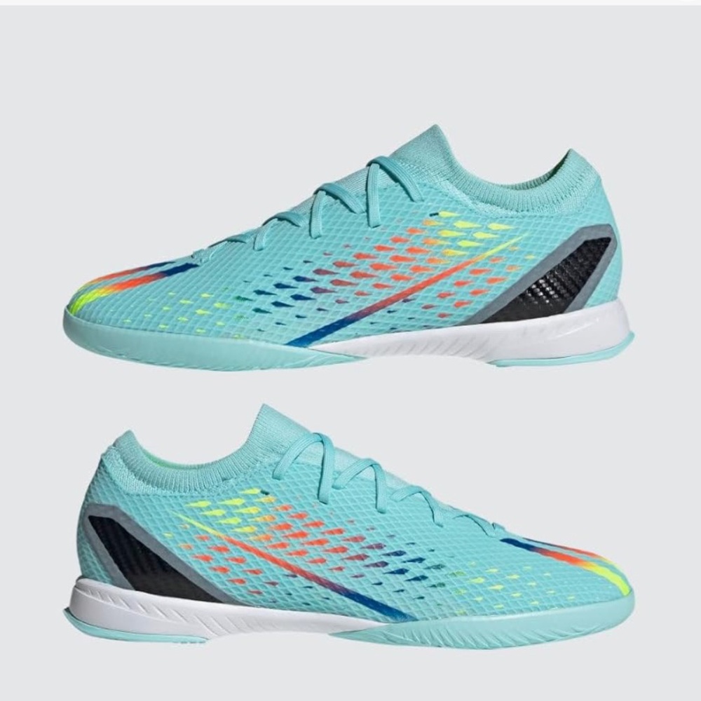 Adidas Speedportal 3 IN Indoor Boots Aqua/Blue/Yellow